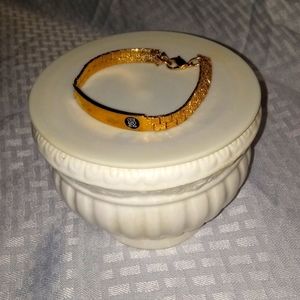 Vintage Men's Gold Nugget ID Bracelet
